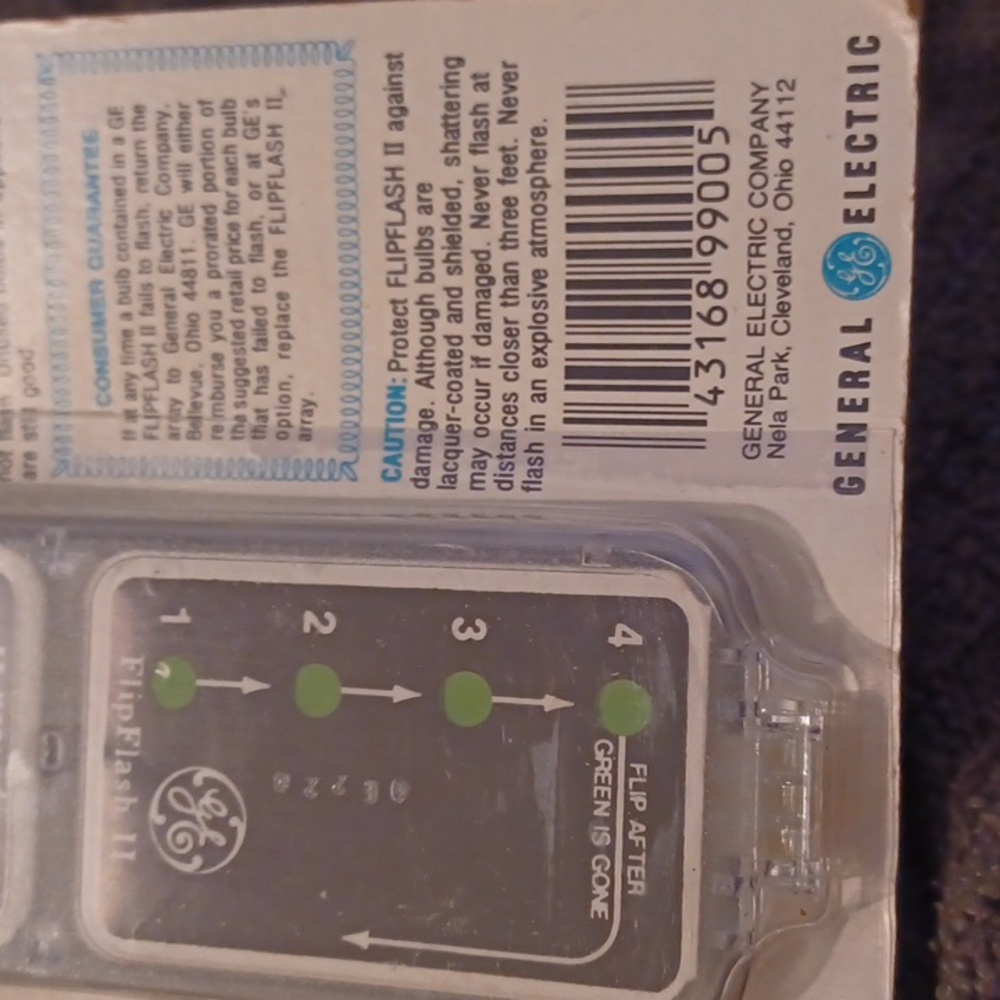 Vintage GE Flip Flash II Camera Flash Bulb Bar - Picture 5 of 5